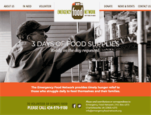 Tablet Screenshot of emergencyfoodnetwork.org